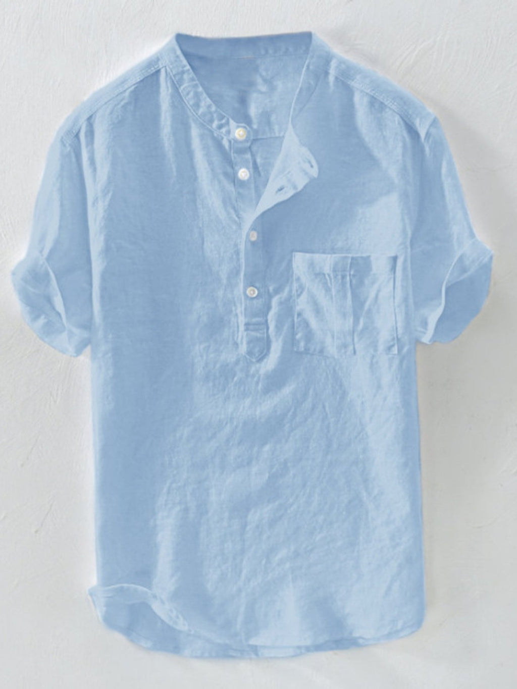Men's Plus Size Casual Short Sleeve Shirt