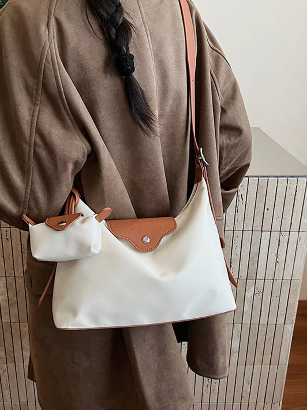 Hobo Crossbody Bag with Coin Purse