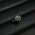 1 Carat Moissanite 925 Sterling Silver Ring