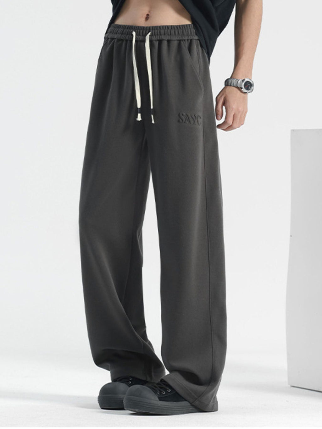 Men's Plus Size Loose-Fit Casual Drawstring Pants