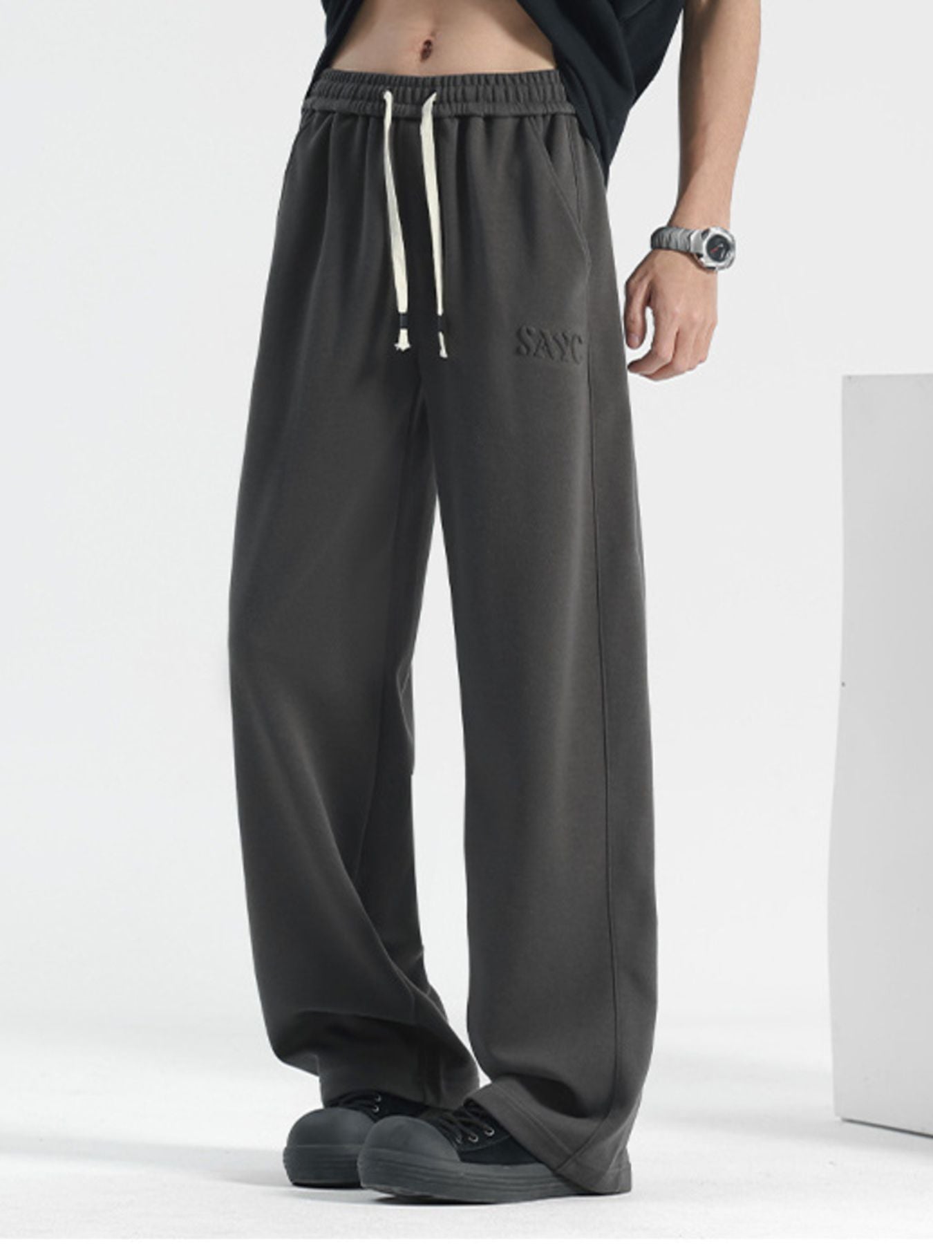 Men's Plus Size Loose-Fit Casual Drawstring Pants