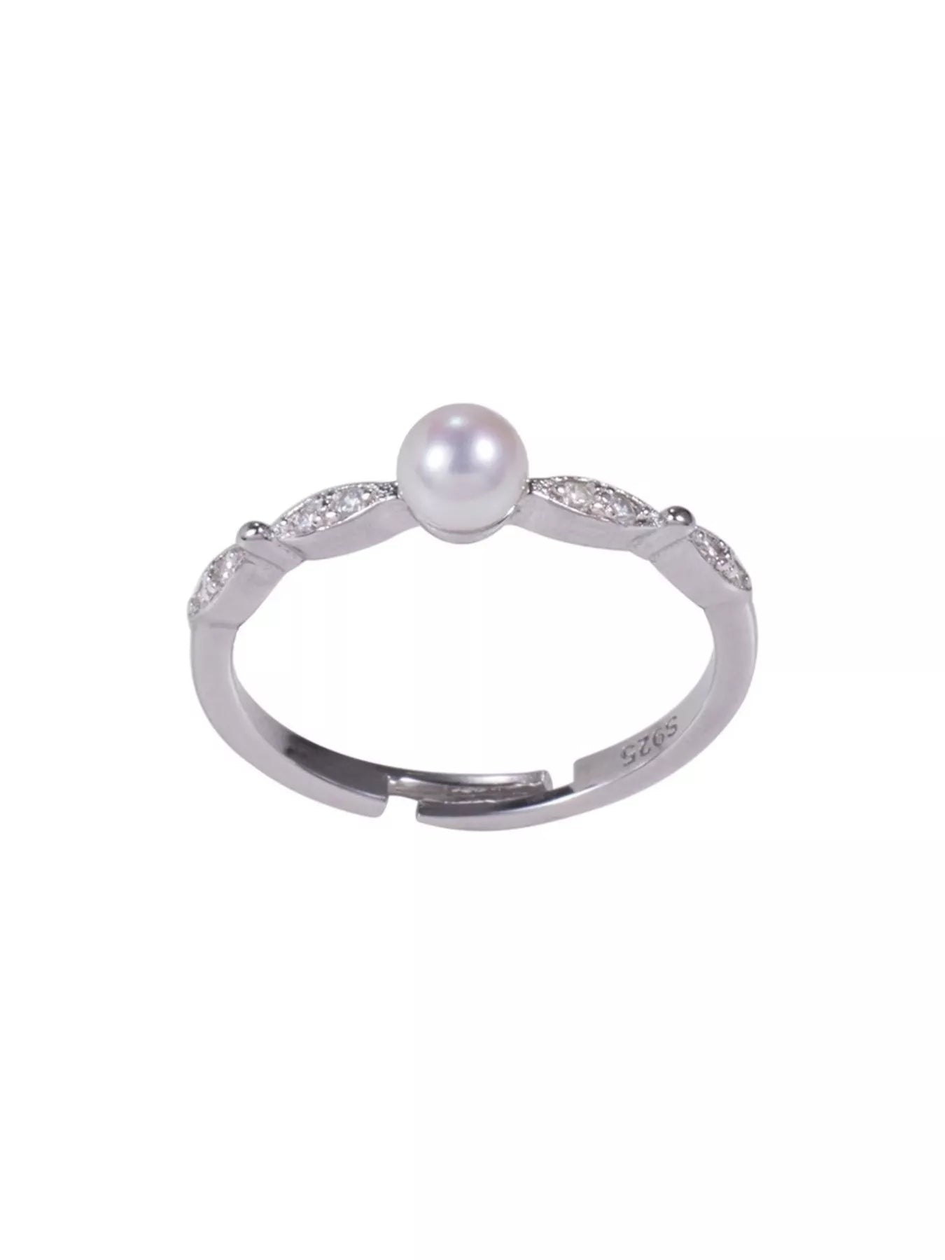 925 Sterling Silver Pearl Ring