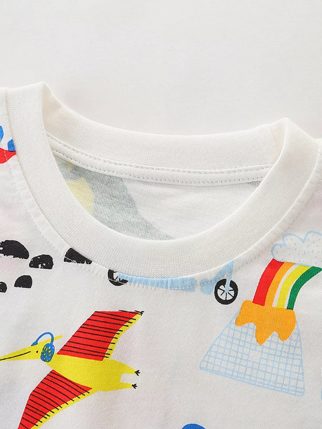 Children's Dinosaur Print Short Sleeve Tee and Shorts Set