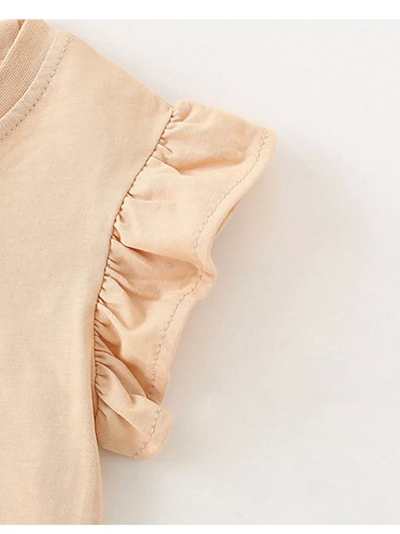 Children's Swan Ruffle Sleeve Top and Shorts Set
