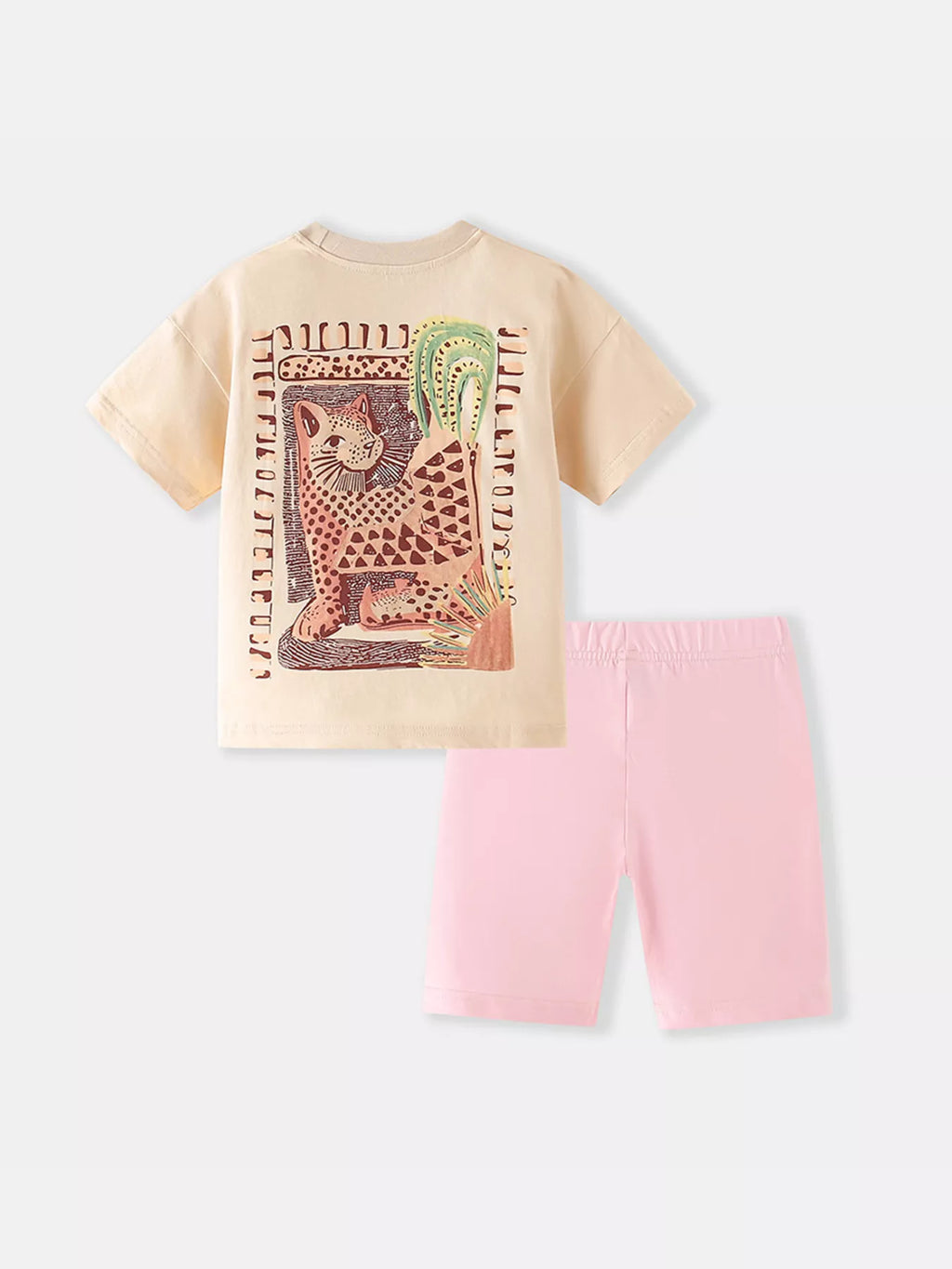 Children's Printed Short Sleeve T-Shirt & Shorts Set