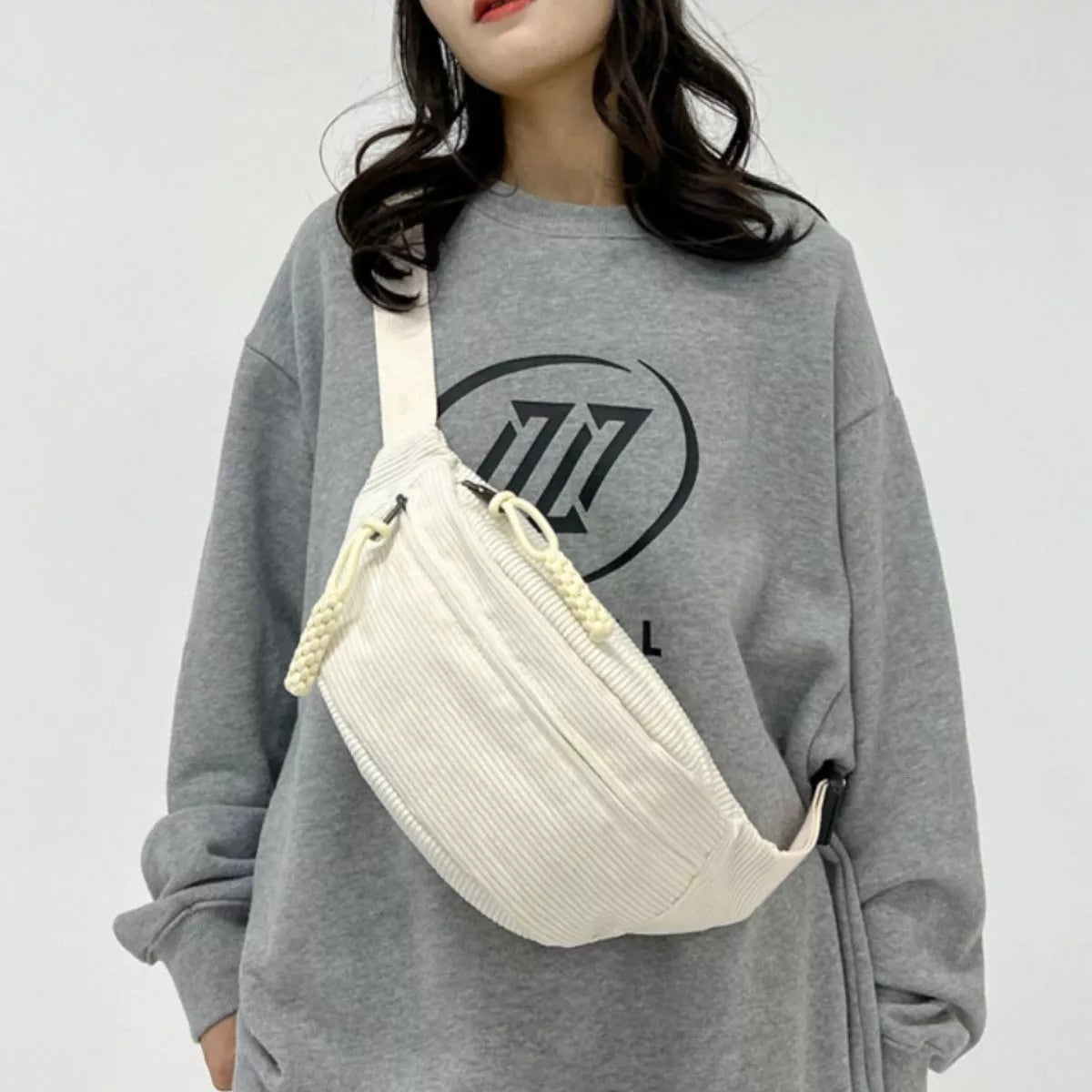Corduroy Casual Sling Bag