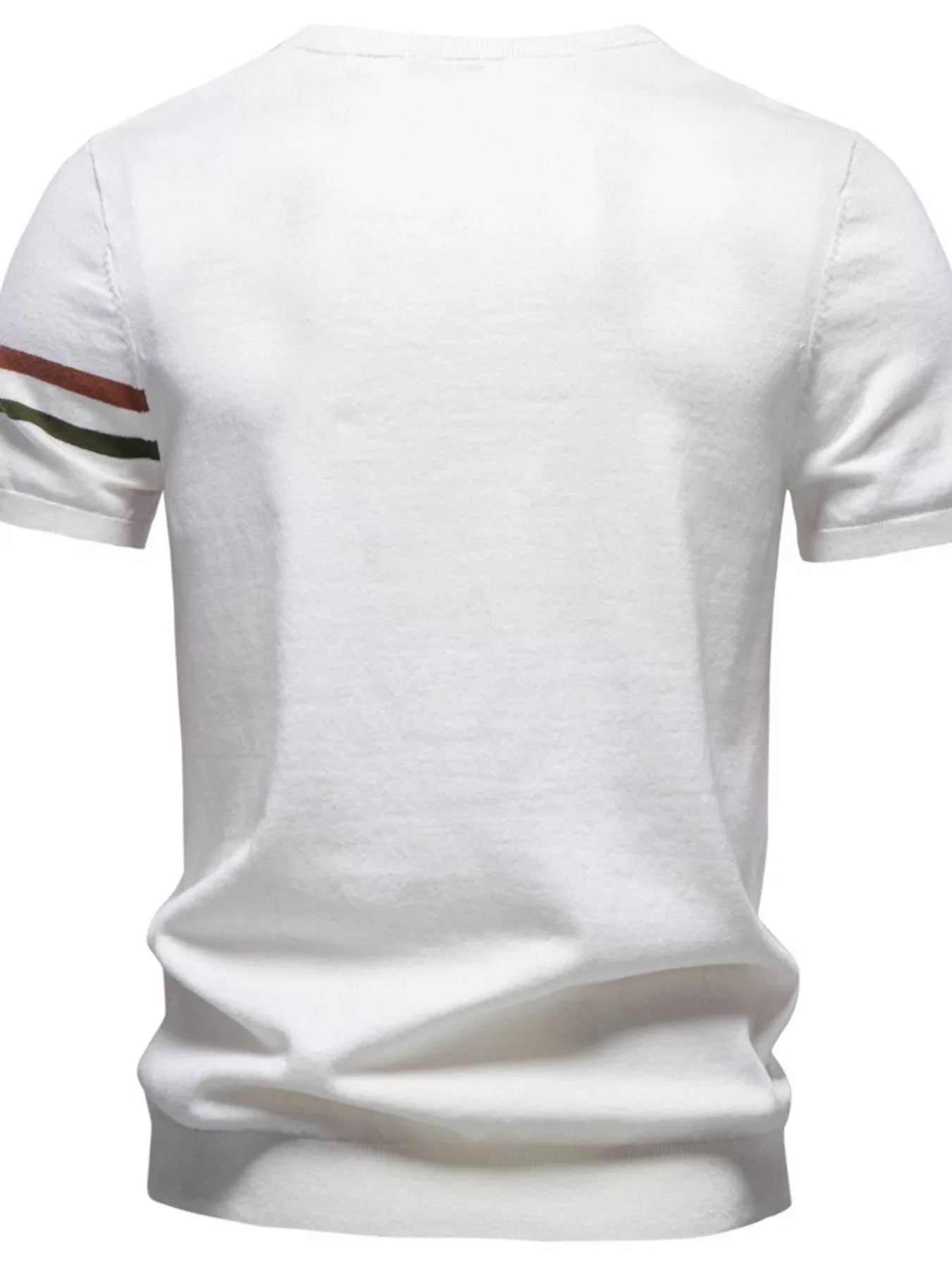 Men's Casual Striped Sleeve T-Shirt
