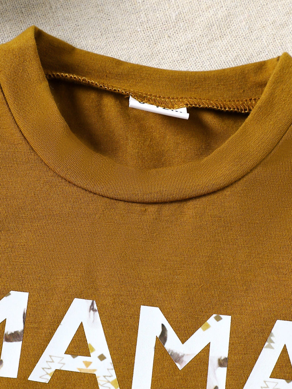 Children's Mama' Boy Graphic Casual Tee and Shorts Set