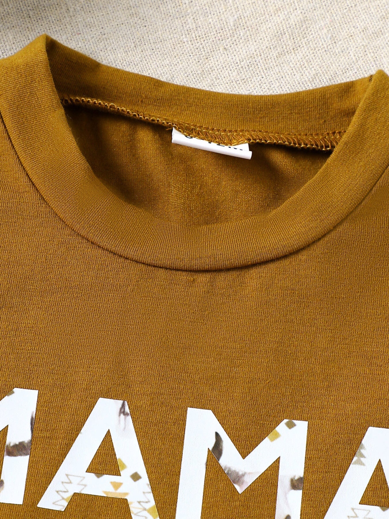 Children's Mama' Boy Graphic Casual Tee and Shorts Set