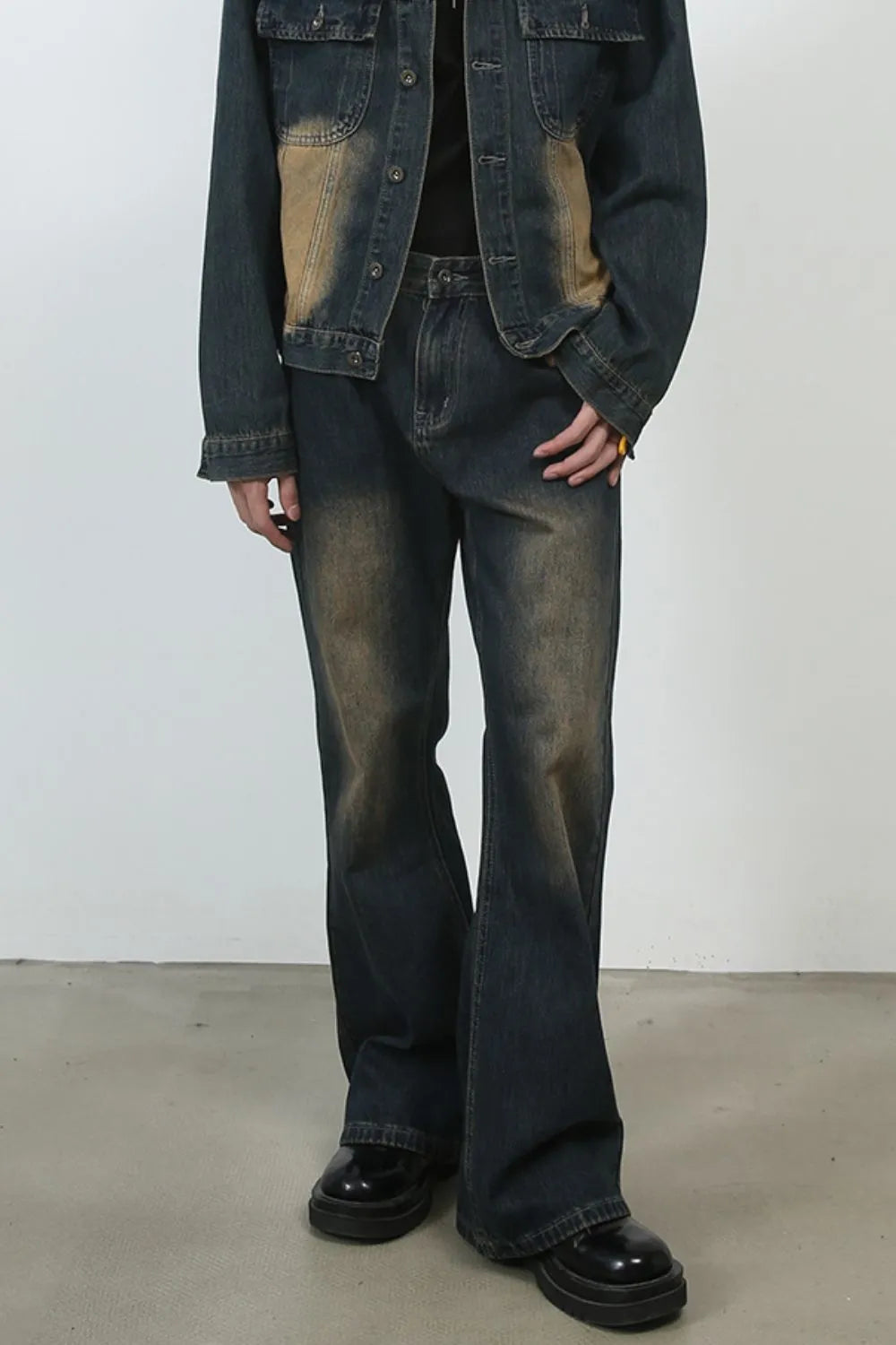 Men's Bootcut Baggy Jeans