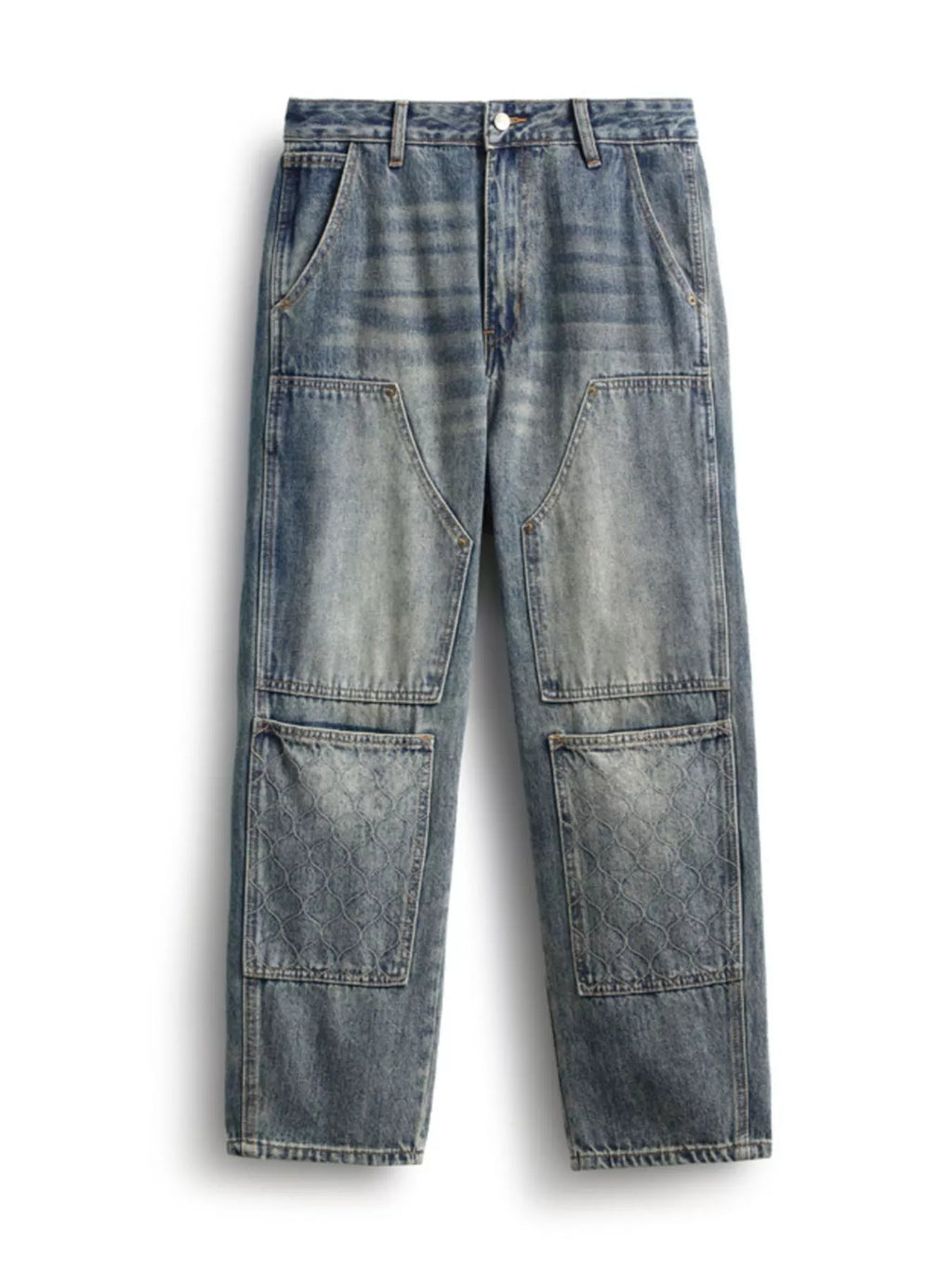 Men's Vintage Wash Straight Leg Jeans
