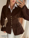 Button Down Long Sleeve Outerwear