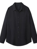 Men's Plus Size Button Up Long Sleeve Shirt