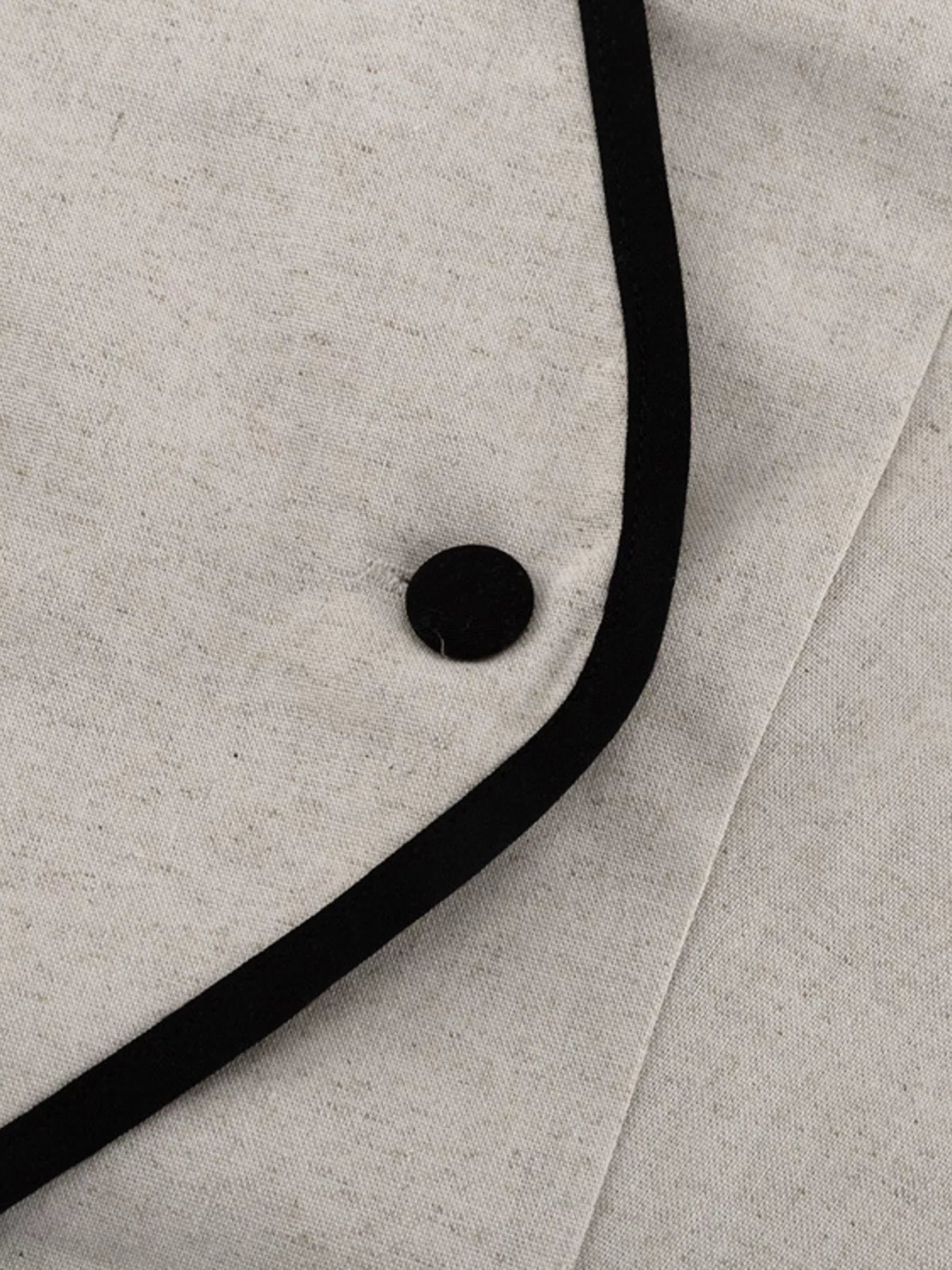 Contrast Trim Vest and Skirt Set