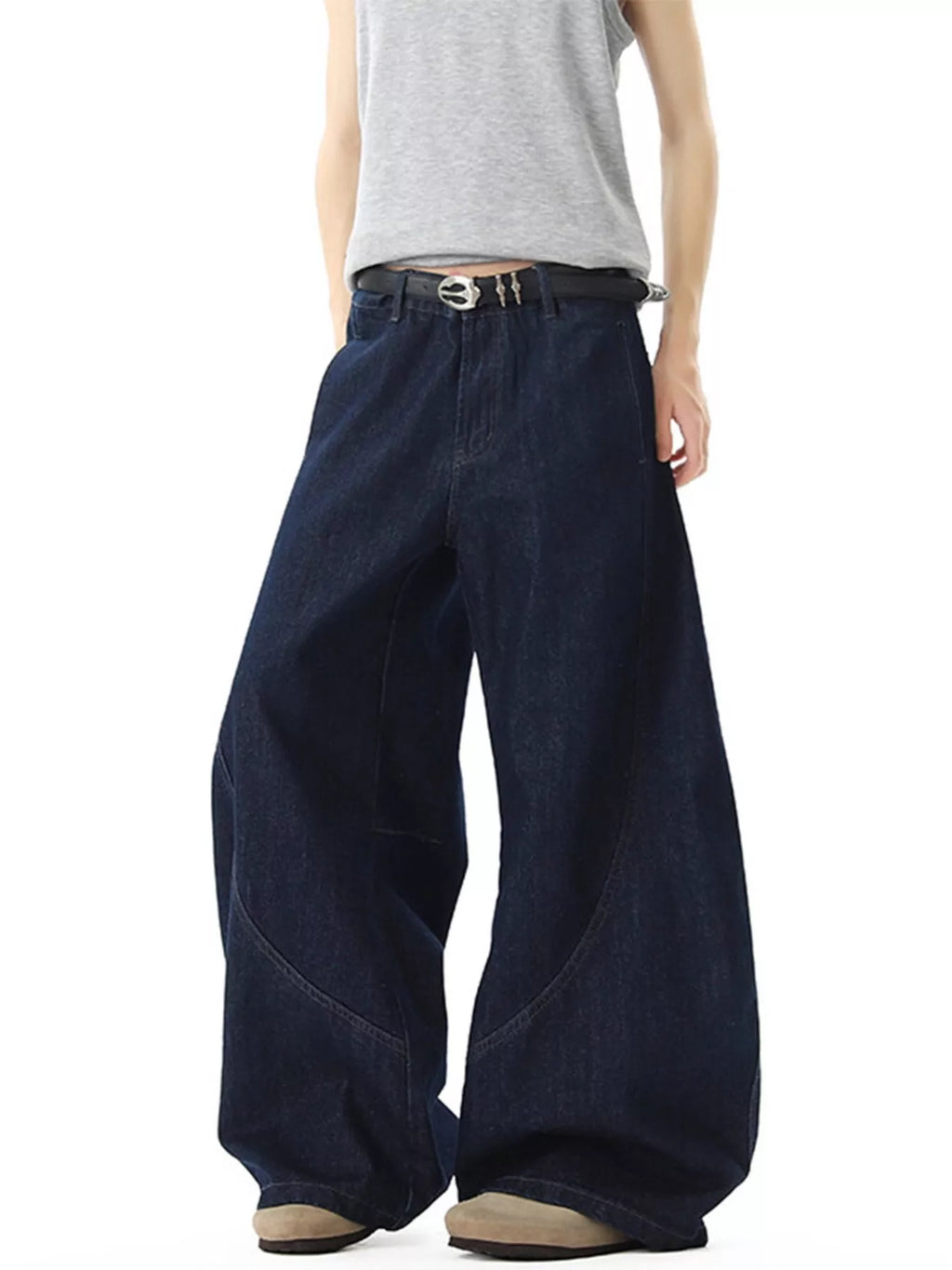 Men's Full Size Wide Leg Jeans Plus Size