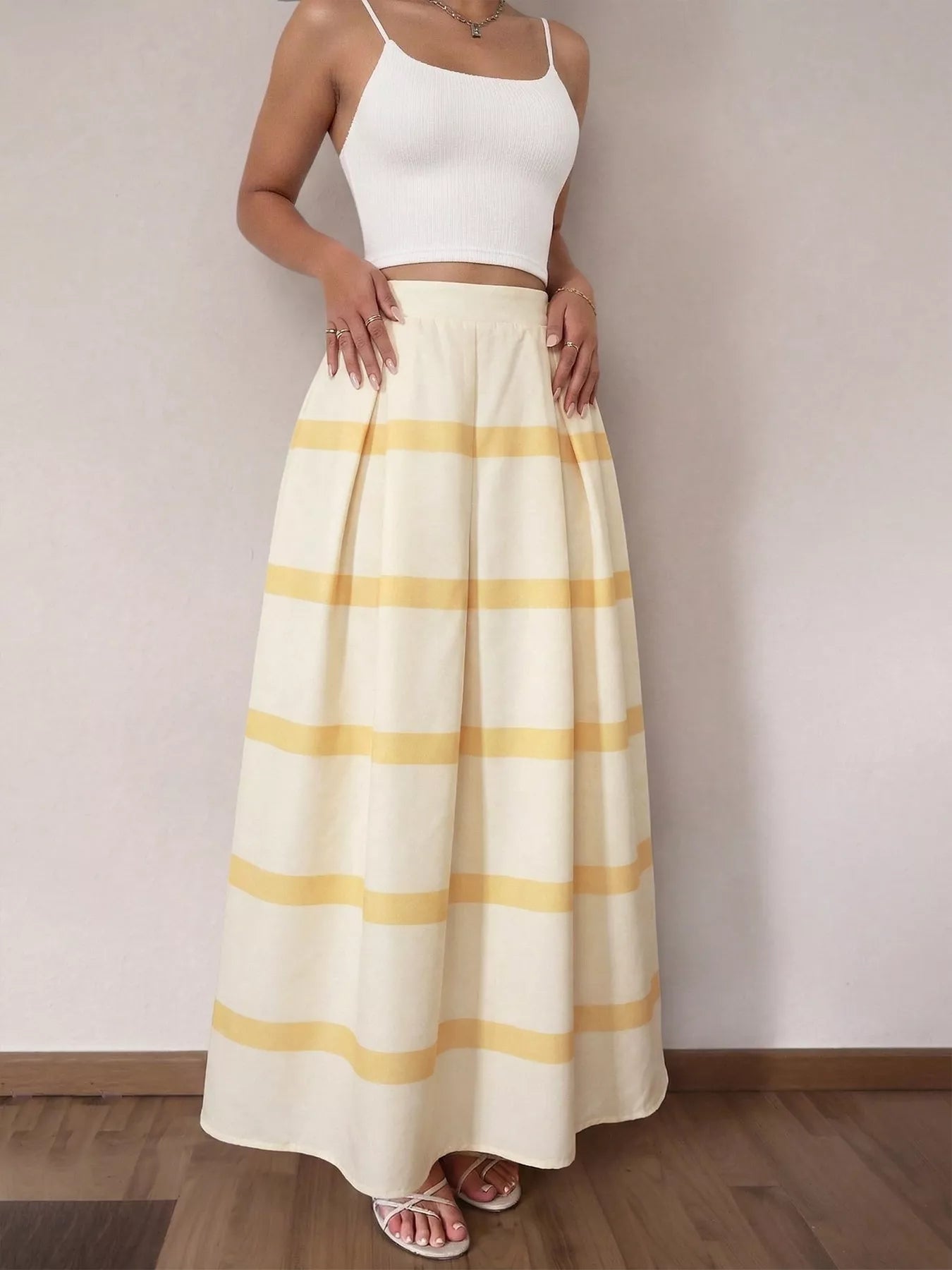 Striped Maxi Skirt