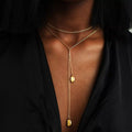 18K Gold-Plated Y-Shaped Necklace