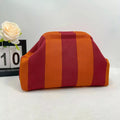 Portable Contrast Knit Clutch