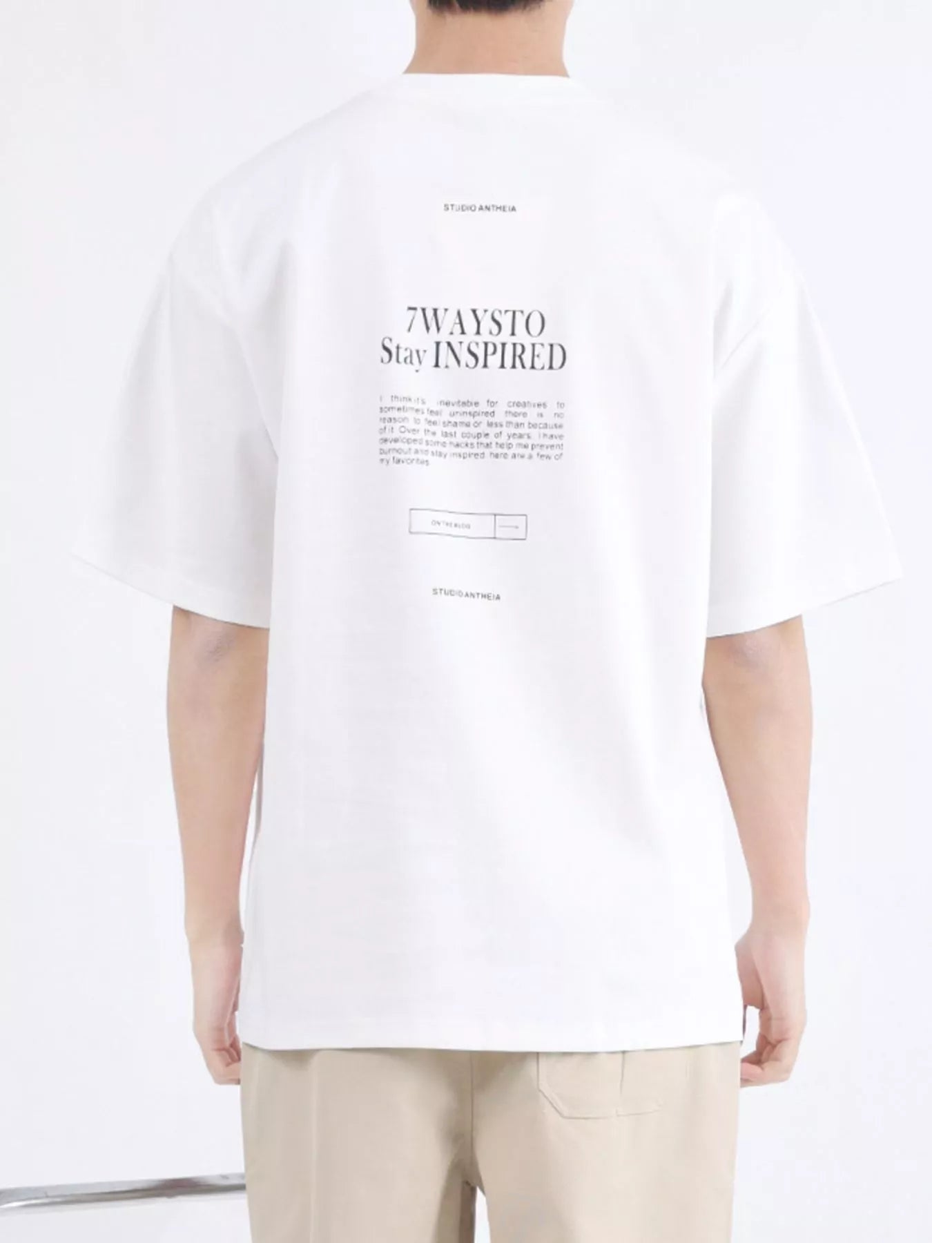 Men's Plus Size Letter Round Neck Oversized T-Shirt