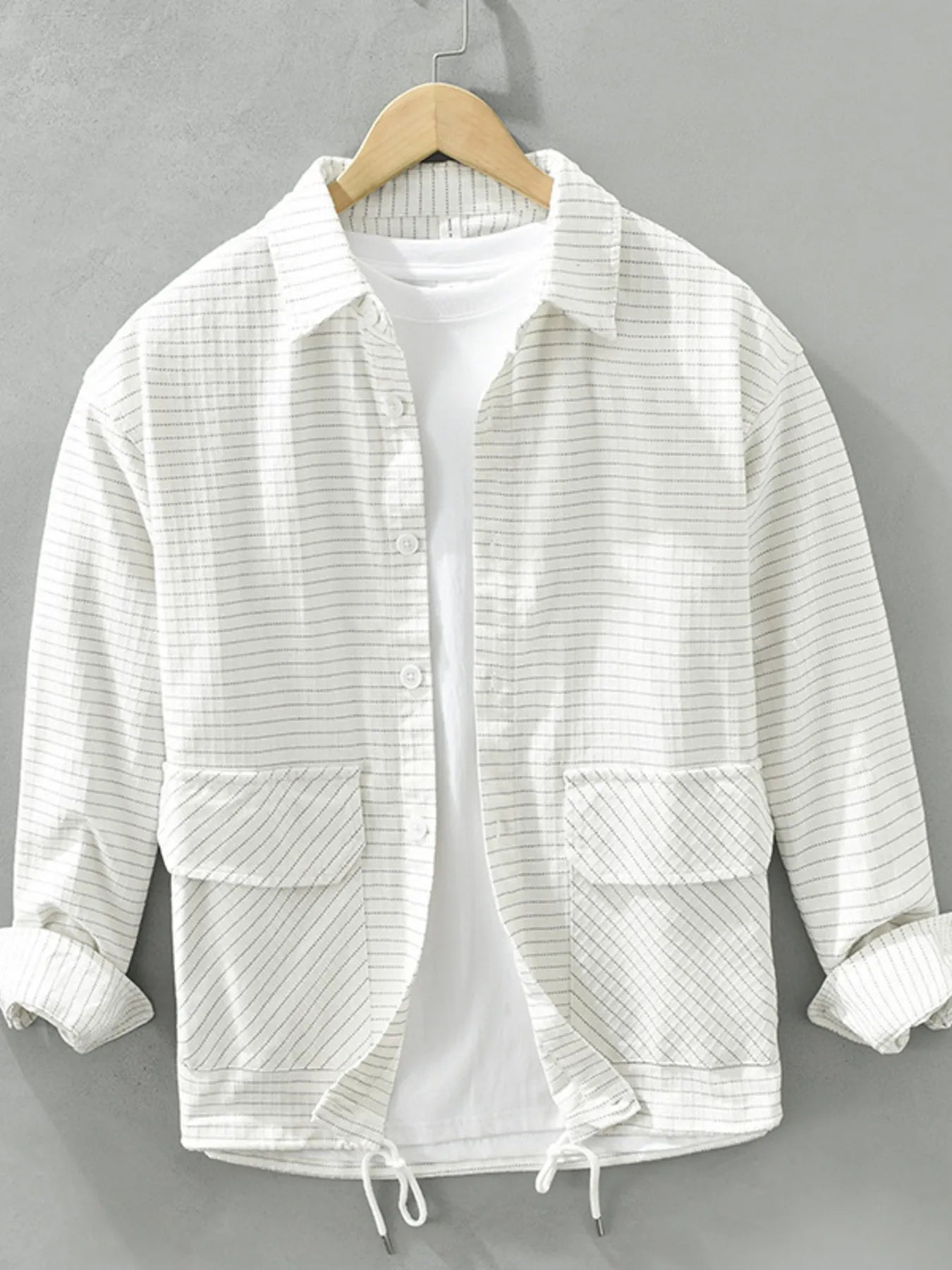 Men's Plus Size Button Up Long Sleeve Shirt