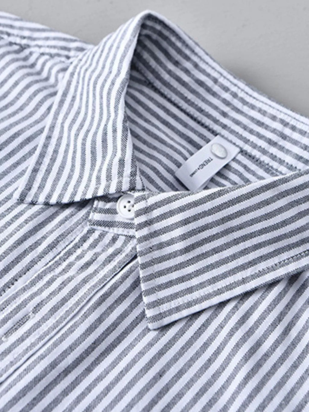 Men's Plus Size Striped Casual Long Sleeve Shirt