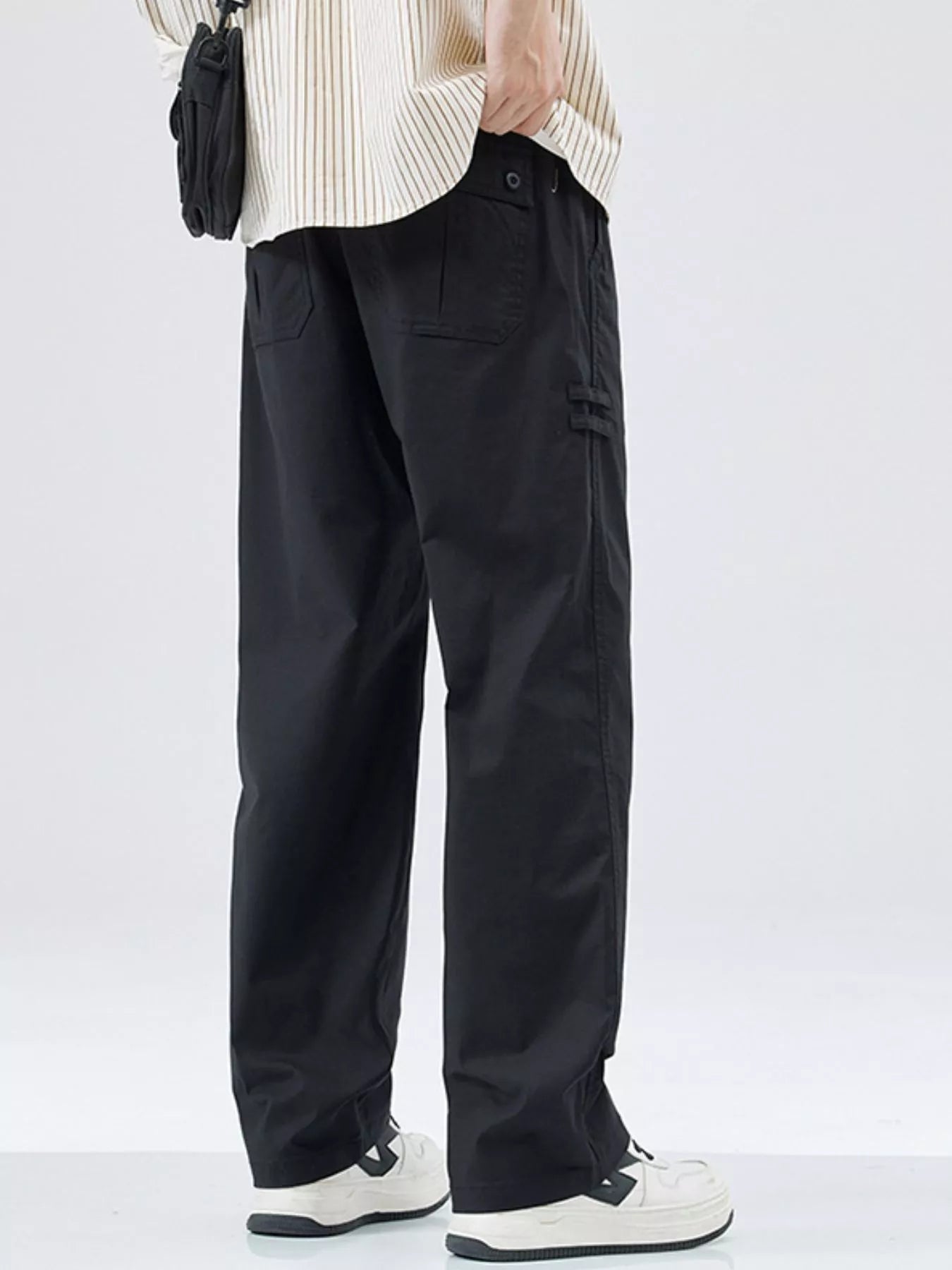 Men's Full Size Casual Loose Fit Straight Leg Pants Plus Size