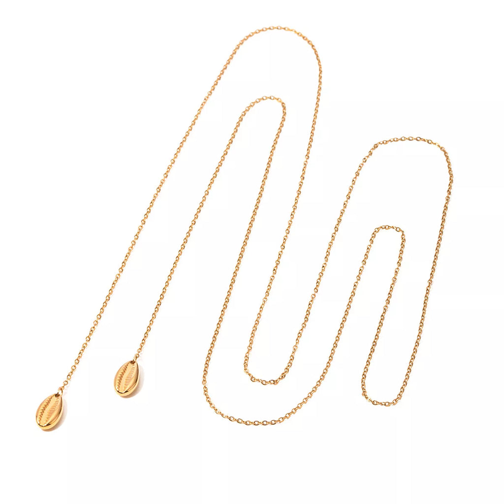 18K Gold-Plated Y-Shaped Necklace