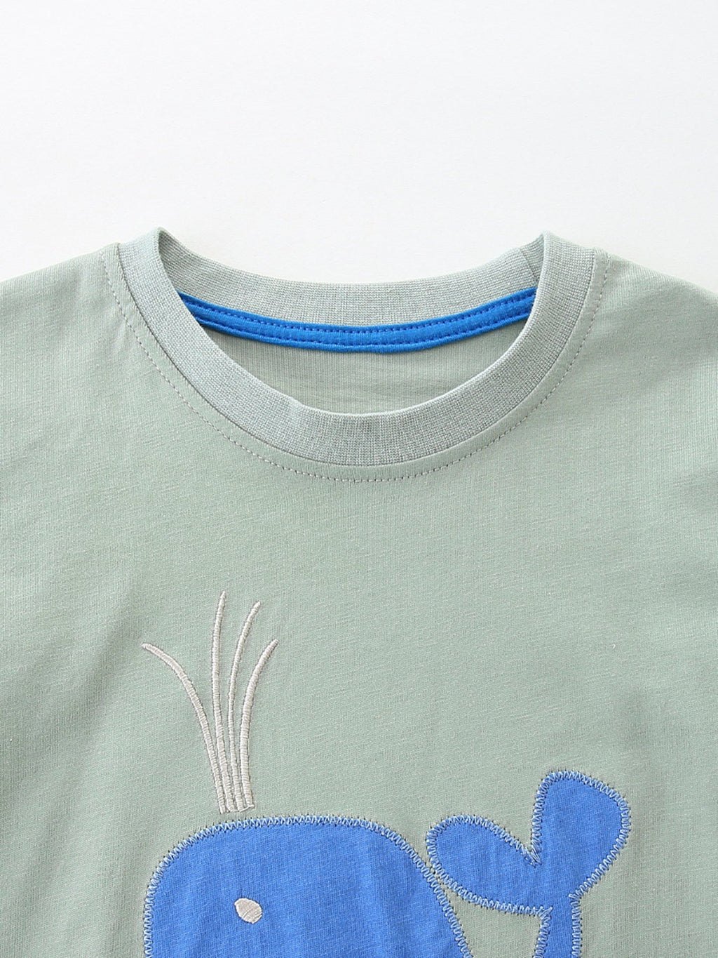 Children's Ocean Vibes Whale Embroidered Tee and Shorts Set