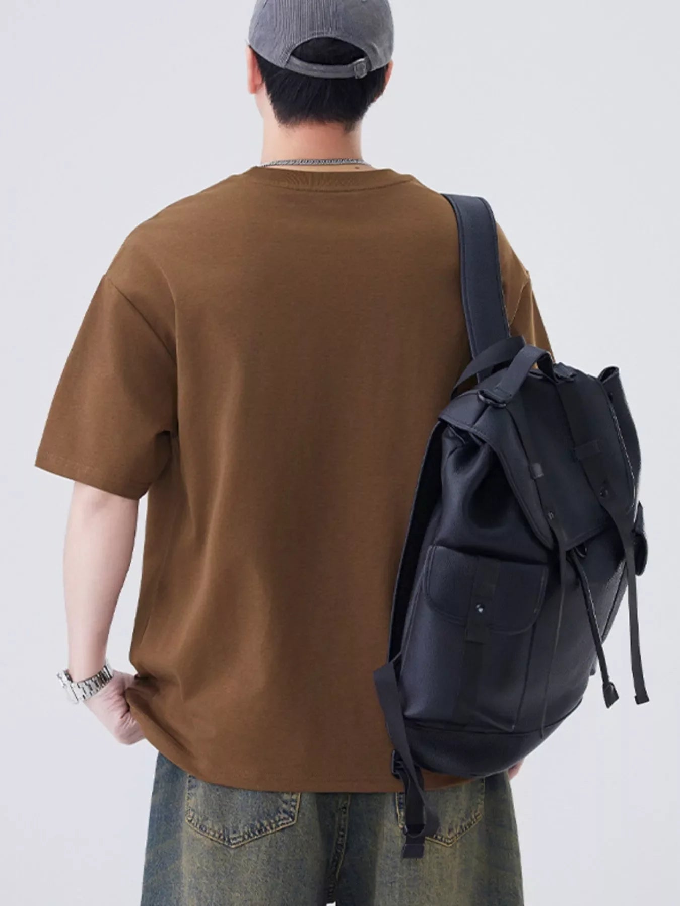 Men's Plus Size Round Neck Short Sleeve T-Shirt