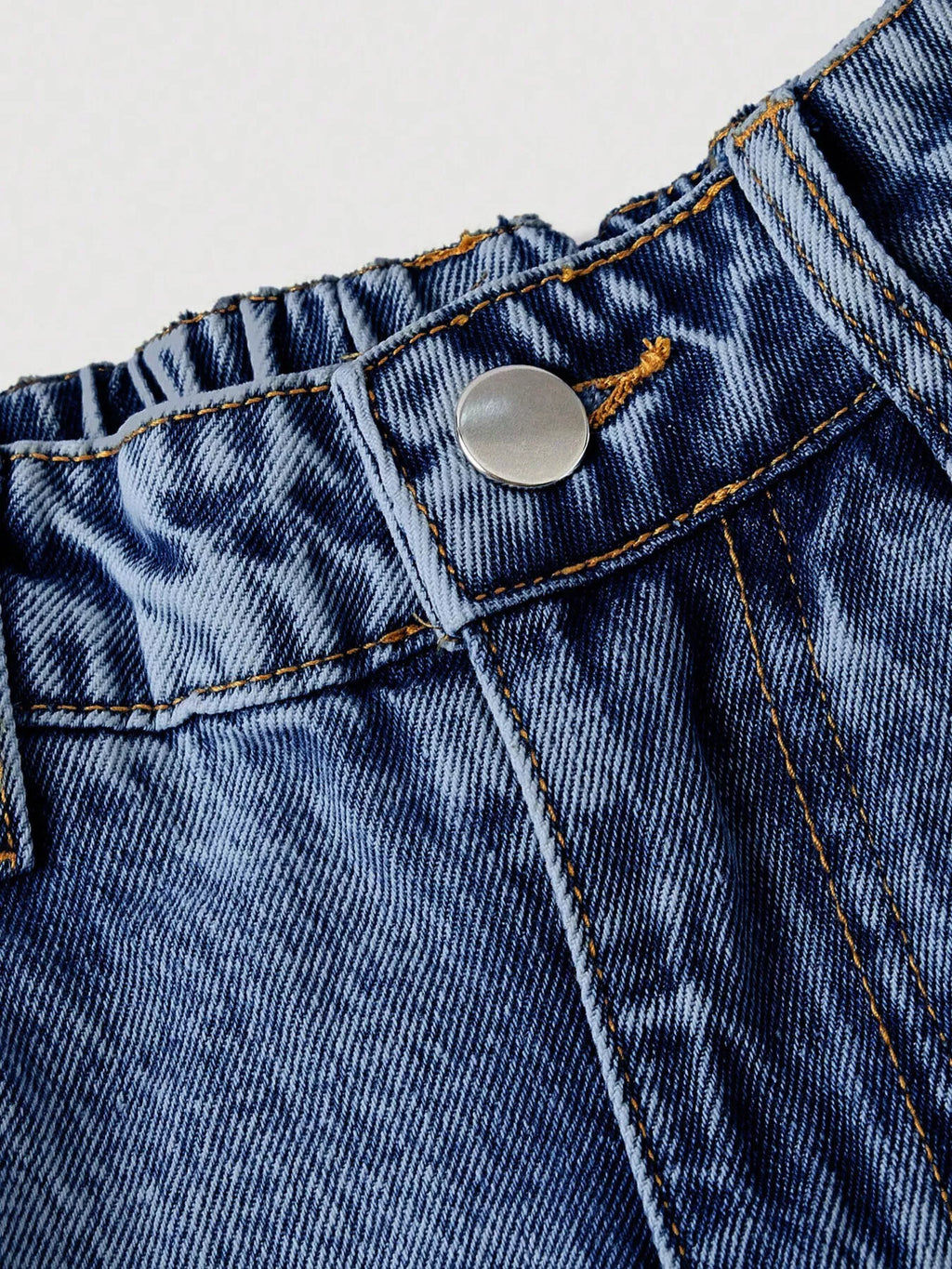 Embroidered Heart Wide-Leg Jeans