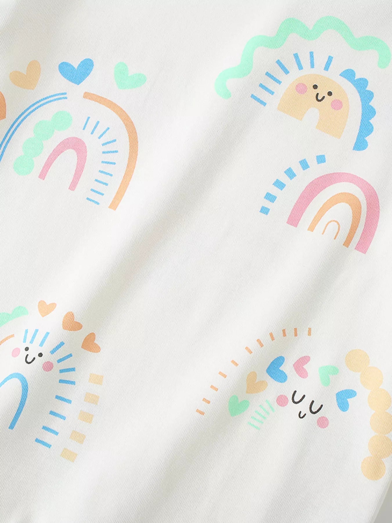Children's Rainbow Print Short Sleeve T-Shirt