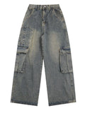 Men's Wide Leg Cargo Jeans