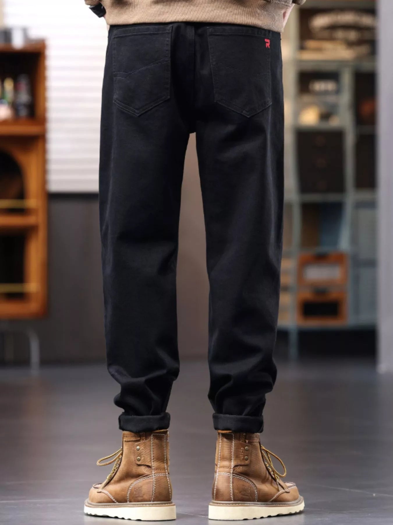 Men's Plus Size Casual Drawstring Jeans