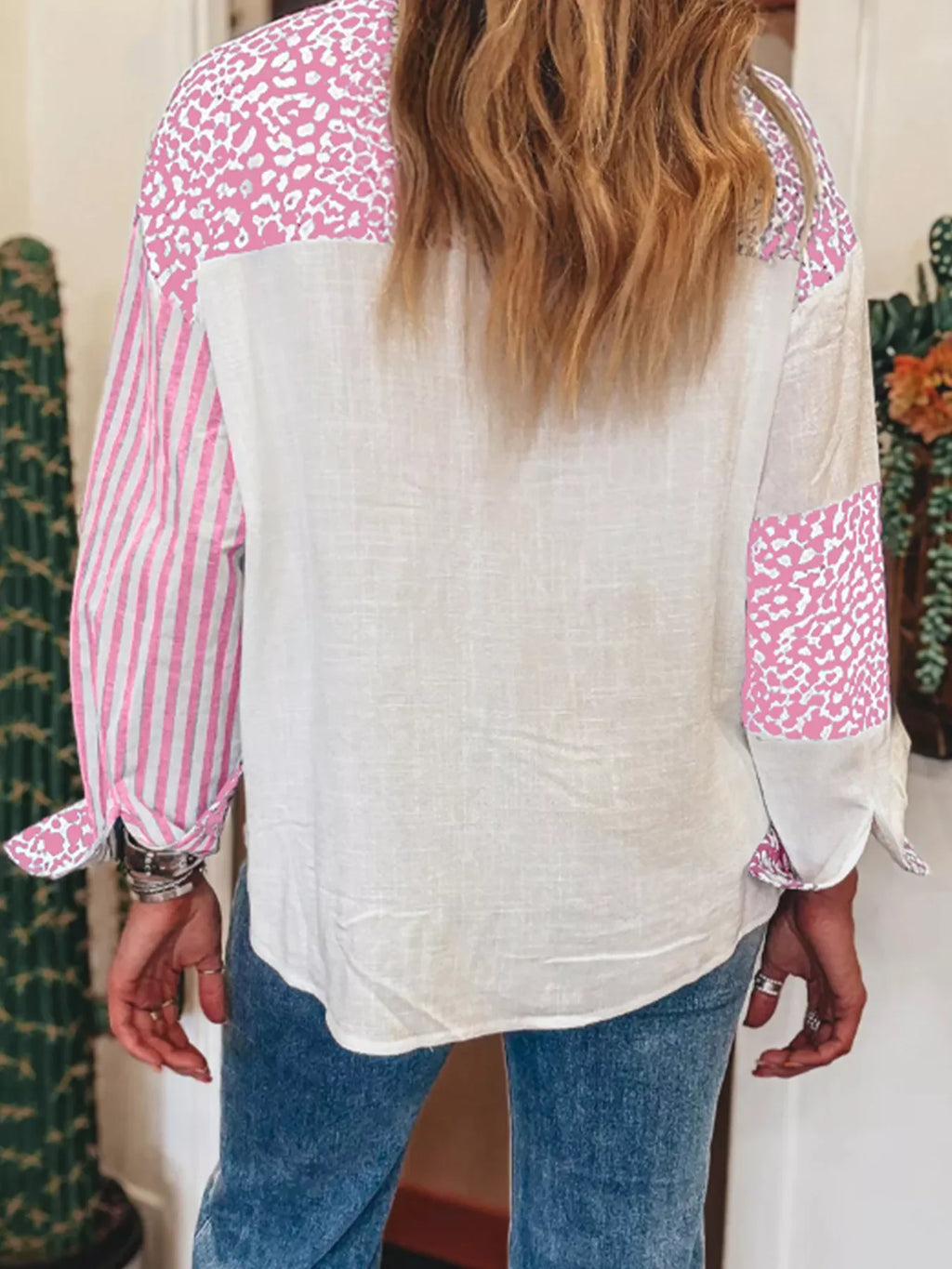 Leopard Striped Western Casual Shirt