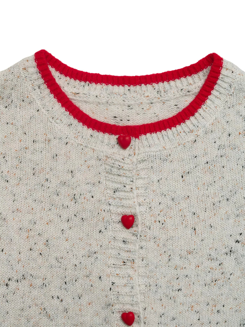 Contrast Trim Button Up Cardigan