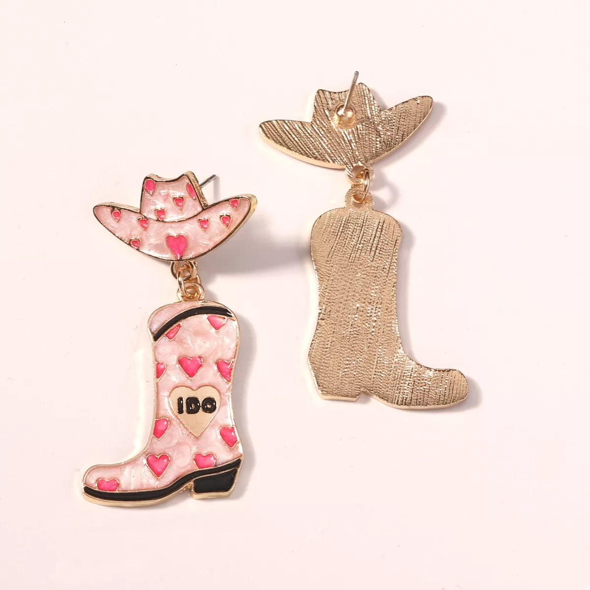 Cowgirl Hat and Boot Dangle Earrings