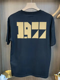 Men's Plus Size Vintage 1977 Graphic Round Neck T-Shirt