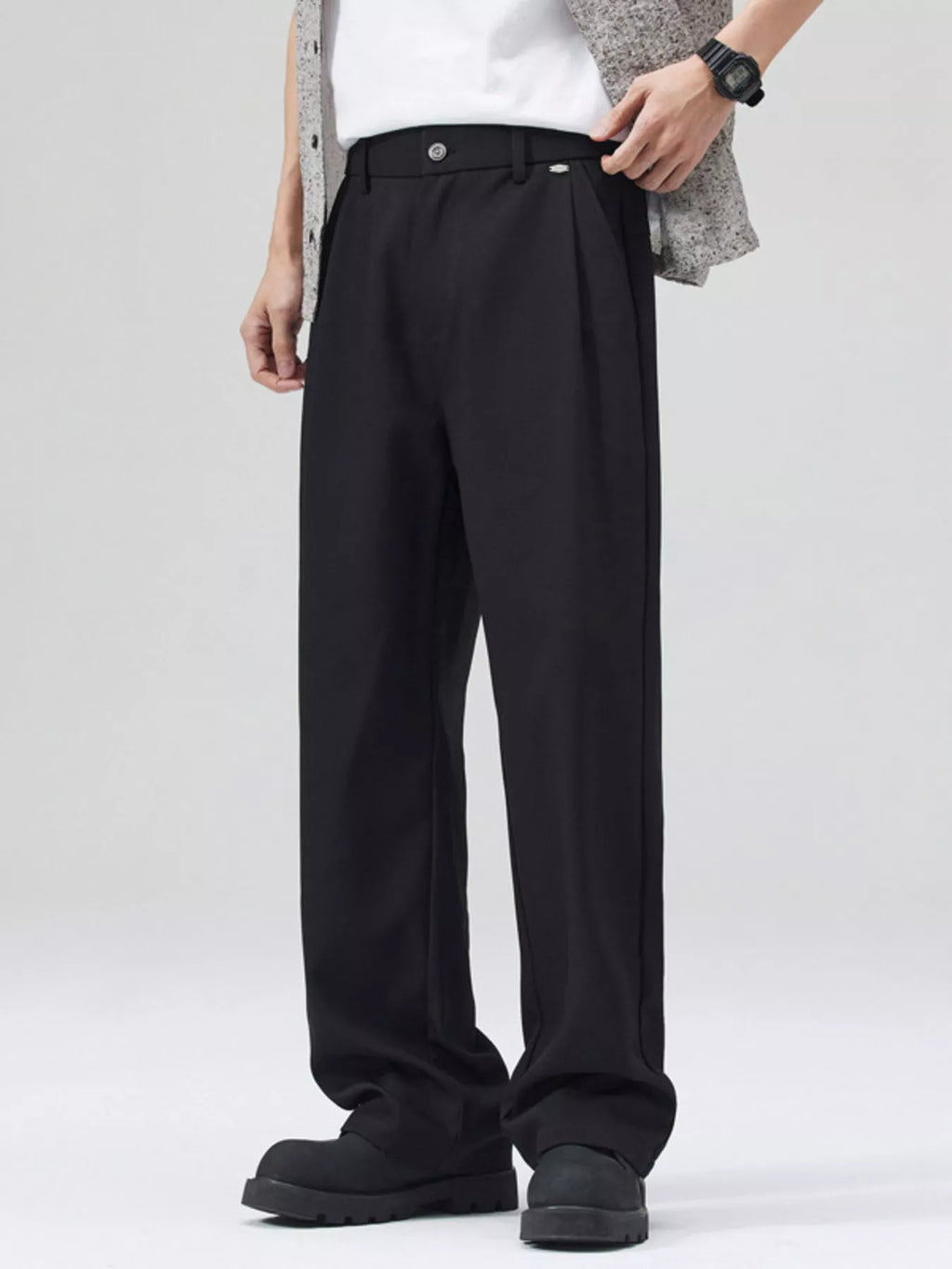Men's Full Size Wide Leg Pants Plus Size
