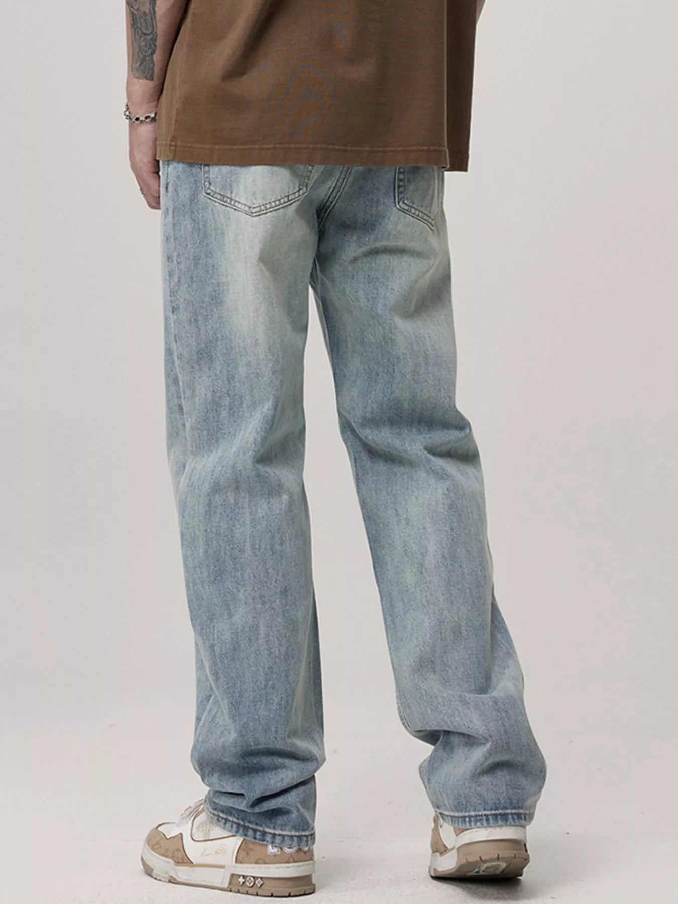 Men's Wash Loose Fit Jeans