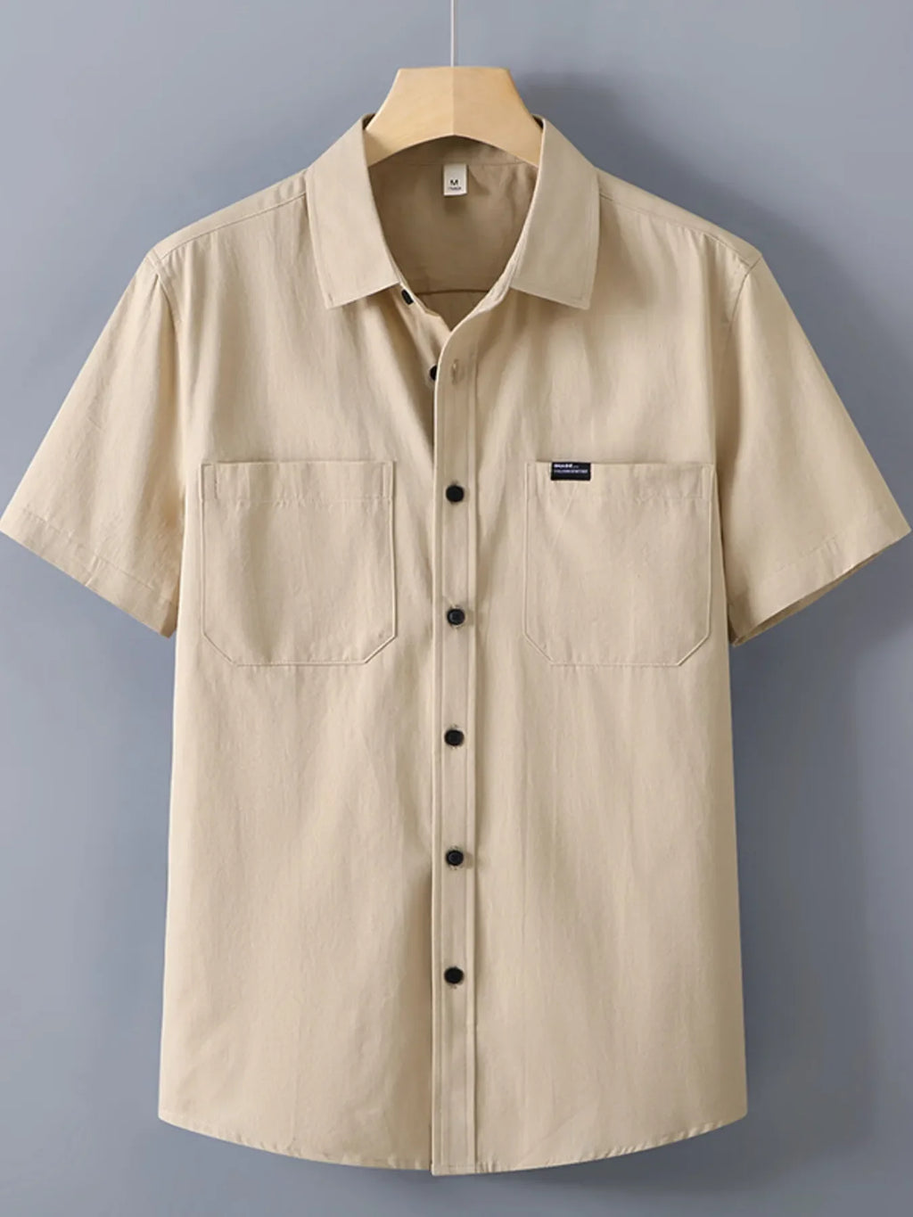Men's Plus Size Button Up Short Sleeve Shirt