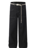 Men's High-Waisted Wide-Leg Jeans
