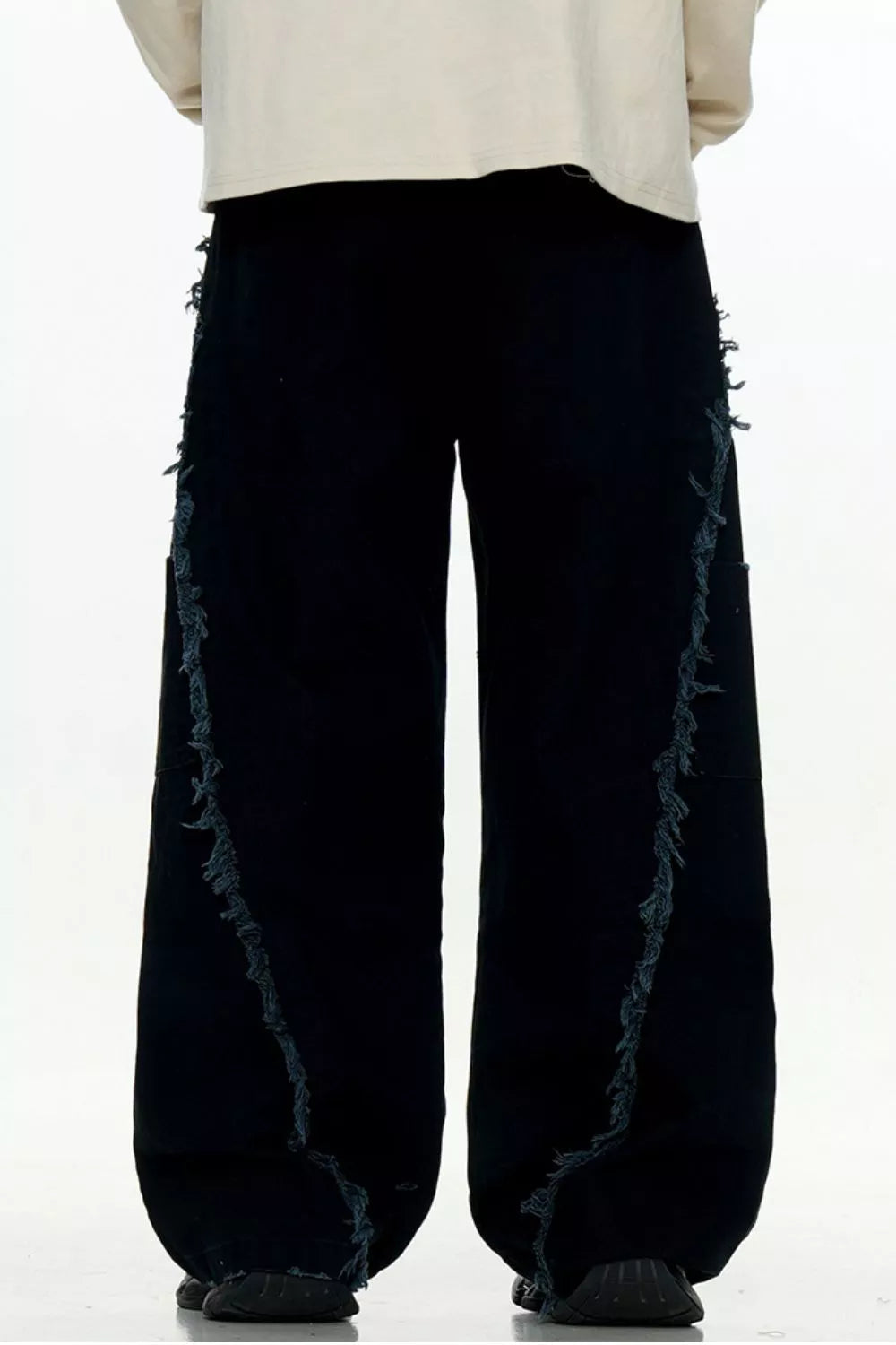 Men's Fringe Wide Leg Pants