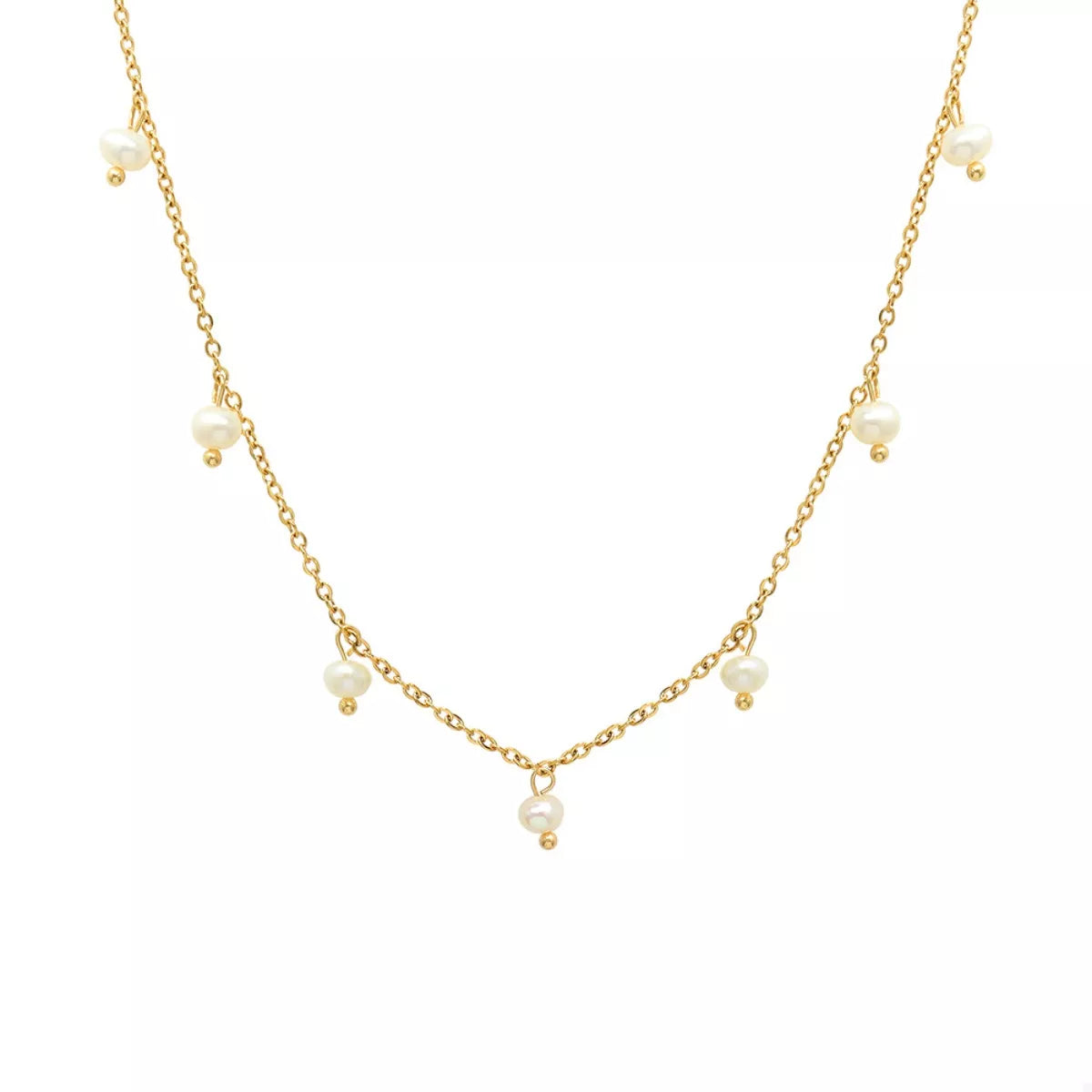 Freshwater Pearl 18K Gold-Plated Necklace