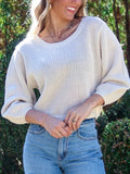 Relaxed Fit Round Neck Sweater