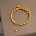 18K Gold-Plated Zinc Alloy Coin Bracelet