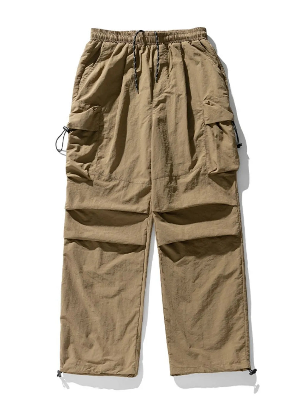 Men's Plus Size Elastic Waist Pants with Pockets
