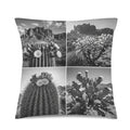 Baha Ranch Black White Cactus Velvety Soft Pillow Case Made in America