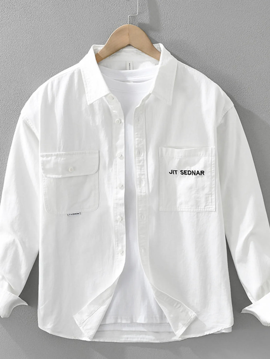 Men's Plus Size Button Up Long Sleeve Shirt