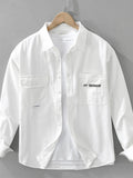 Men's Plus Size Button Up Long Sleeve Shirt