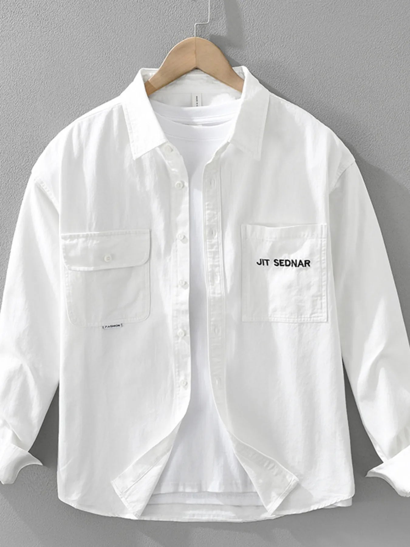 Men's Plus Size Button Up Long Sleeve Shirt